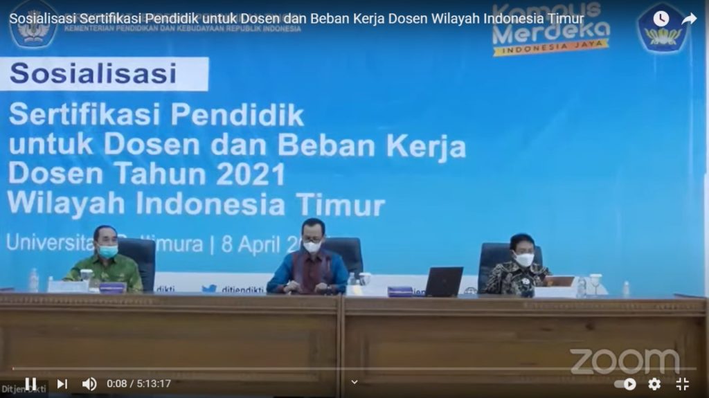 sosialisasi oleh dirjen dikti