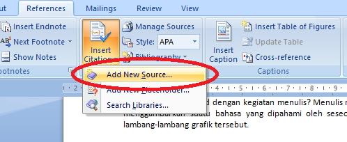 Cara memasukkan bodynote adalah dengan add new source