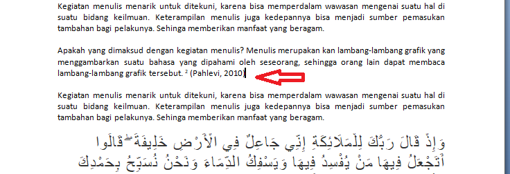Cara memasukkan bodynote selanjutnya adalah dengan cara berukut
