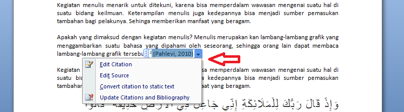 Cara memasukkan bodynote selanjutnya adalah dengan cara berukut