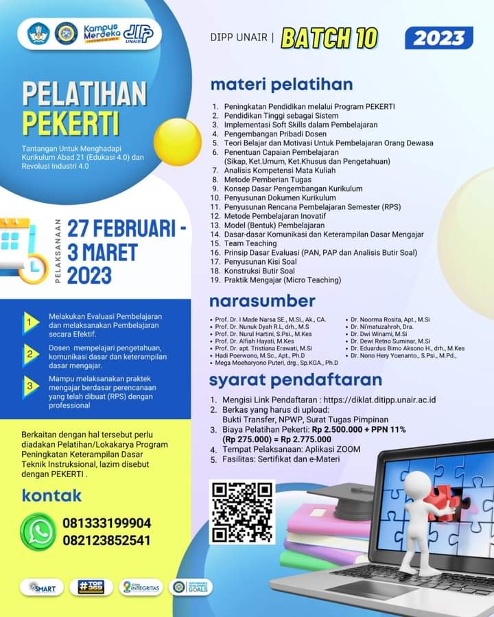 Pelatihan Pekerti-AA 2023 di Unair