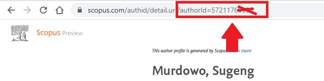 Cara melihat ID Scopus Menggunakan Inspect Element